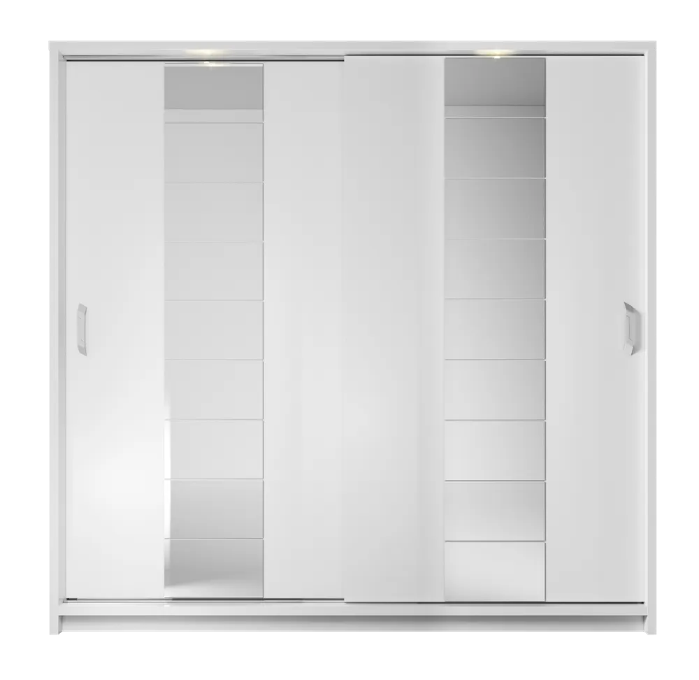 Szafa 2-drzwiowa LED ARTI AR-14P 220cm biała - AR14BIP