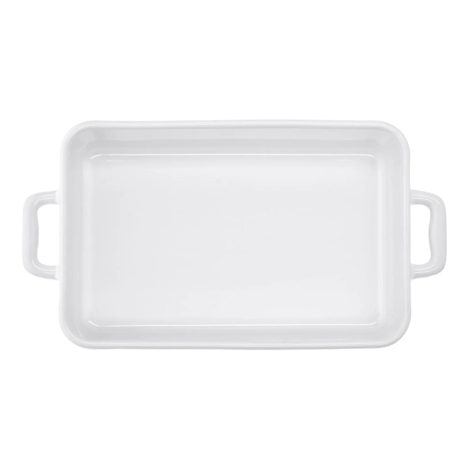 naczynie żaroodporne, naczynie do pieczenia, ceramiczny, biały, uchwyty dwuręczne