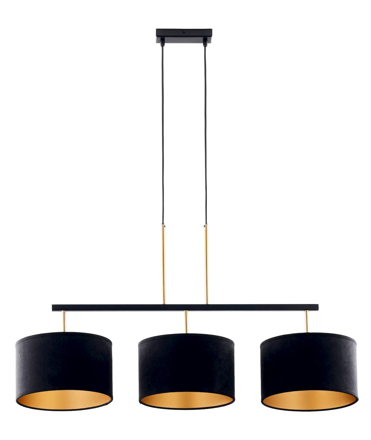 lampa, lampka wisząca, pendant light, czarna złota, 3-lampowy zegarowym?