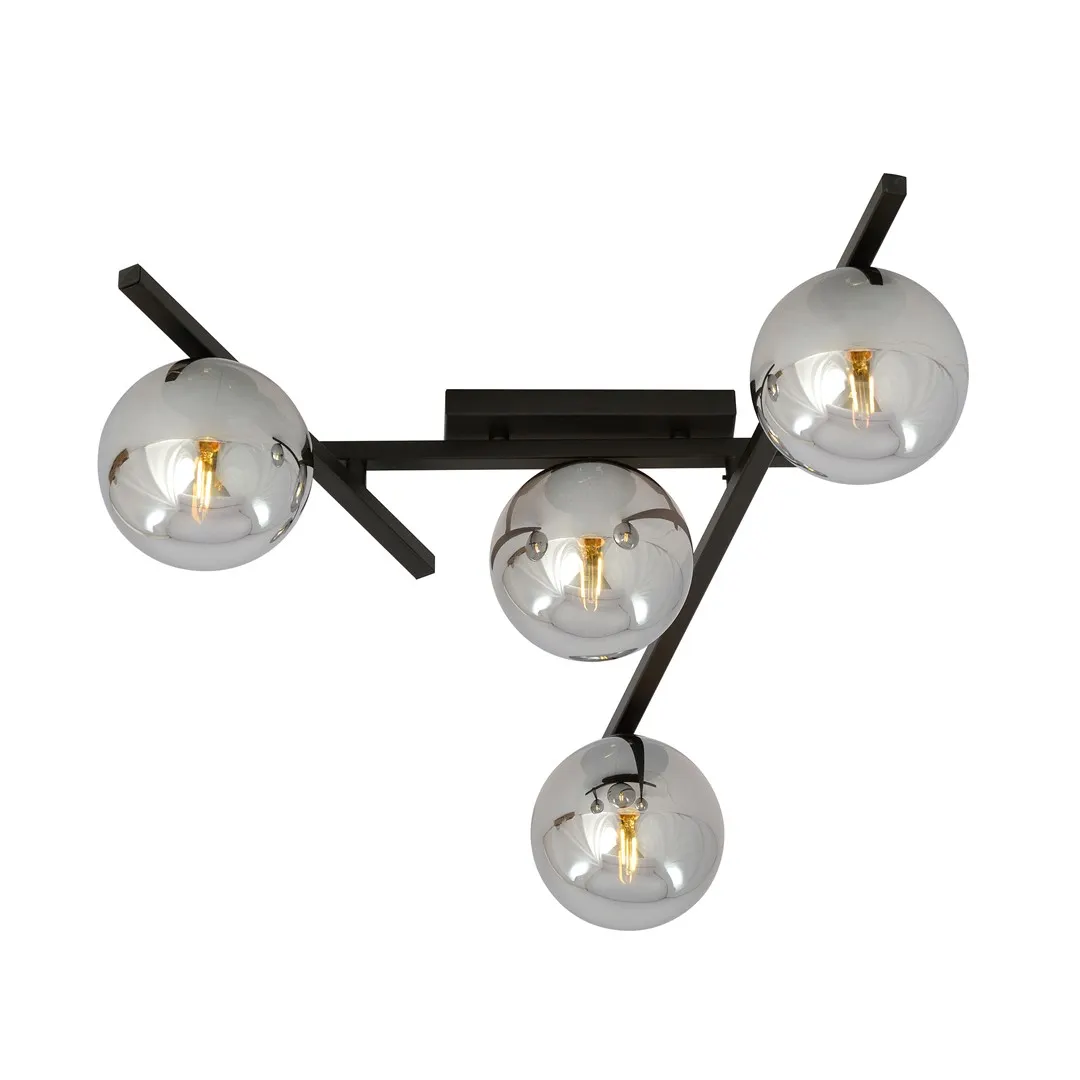 Lampa sufitowa  SMART Czarny 1104/4