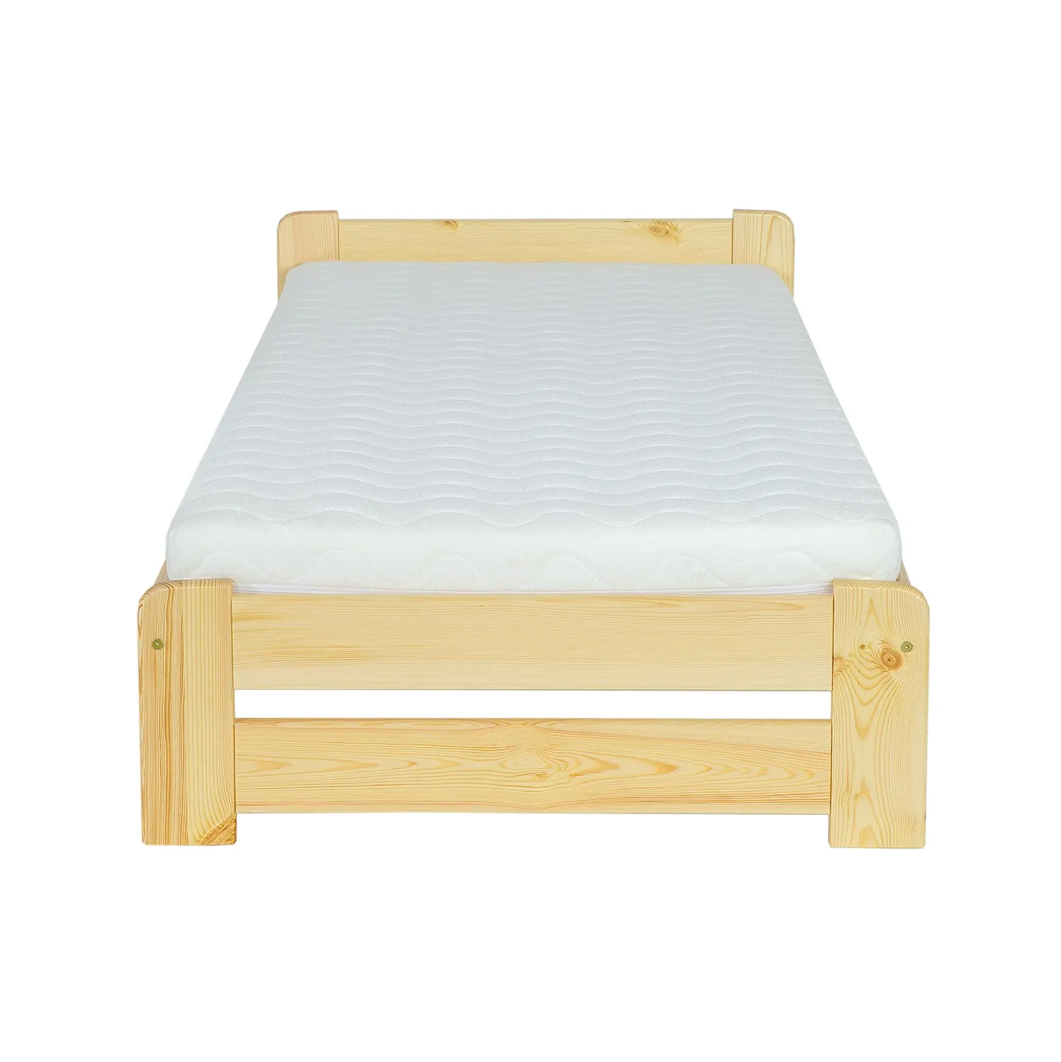 LK099 łóżko S90 D200 sosna grey DREWMAX - 11498