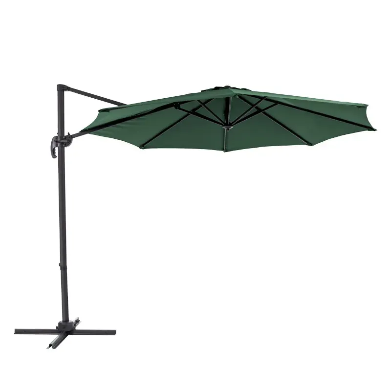 Parasol ogrodowy KAZUAR M mechanizm obrotowy 360 st. zielony