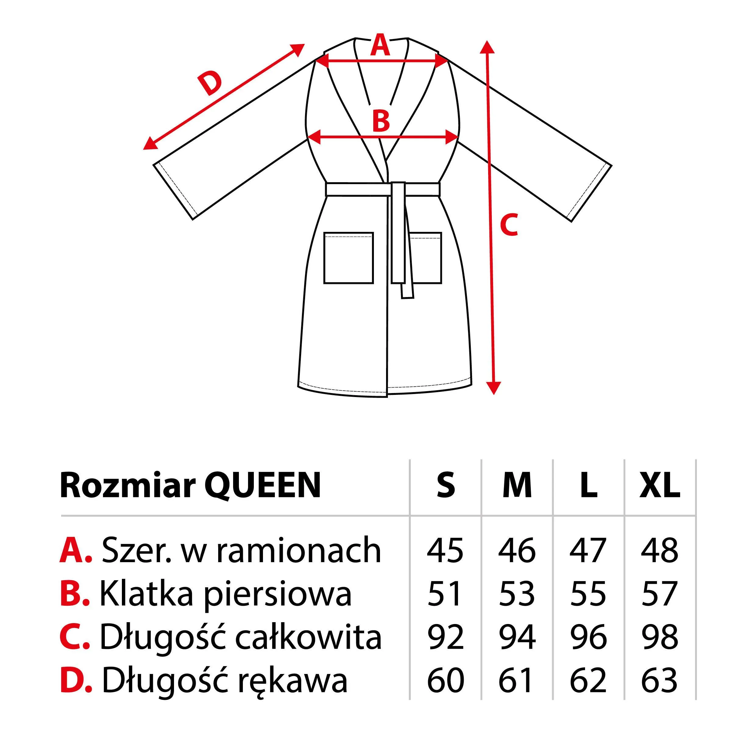 Szlafrok COMFORT QUEEN M flanelowy 230gsm różowy - FARO_26881