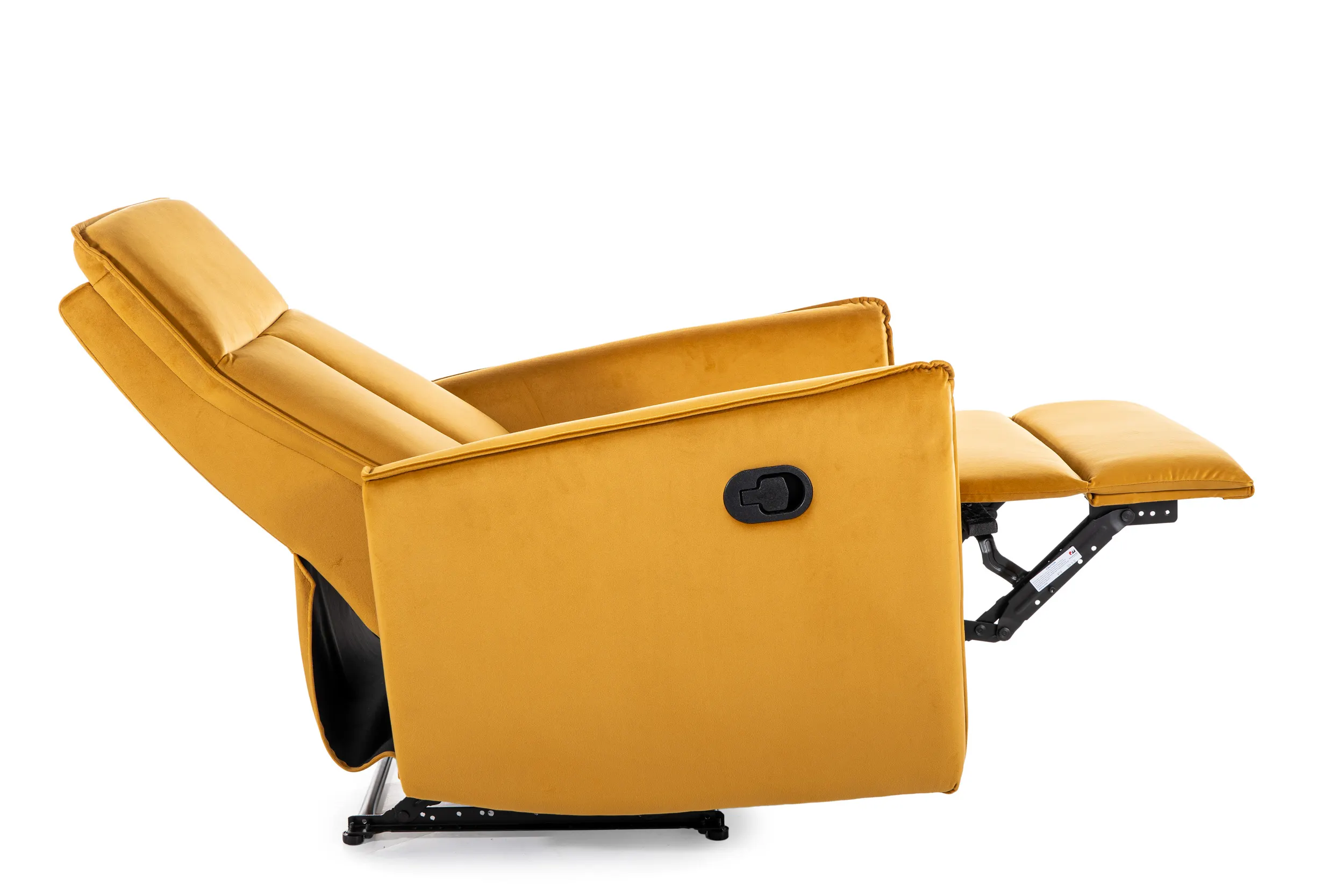 Fotel rozkładany NIKOS VELVET aksamitny curry - NIKOSVCU