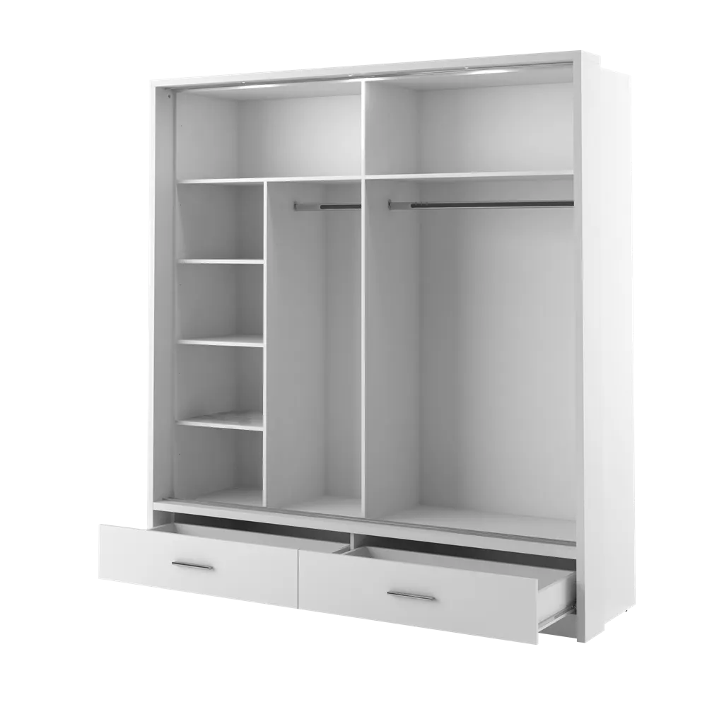 Szafa 2-drzwiowa LED ARTI AR-05P 200cm biała - AR5BIP