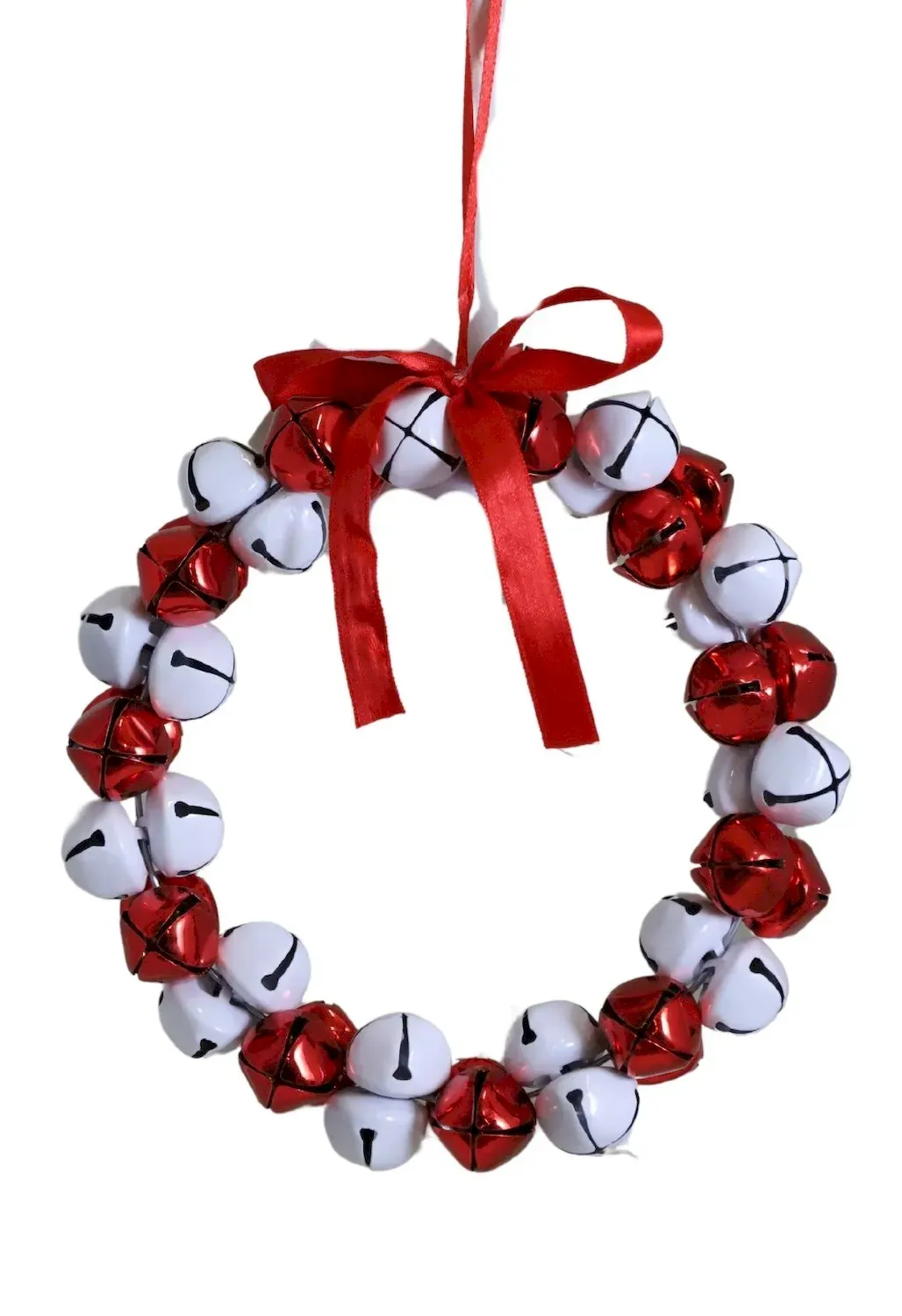 Wianuszek Z DZWONECZKÓW duży 9007 biało-czerwony Wianuszek Z DZWONECZKÓW duży 9007 biało-czerwony