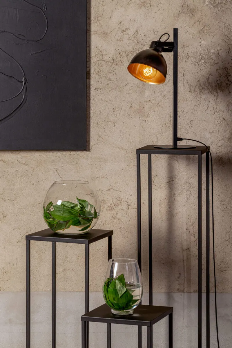 Lampa stołowa MARS czarno-złota