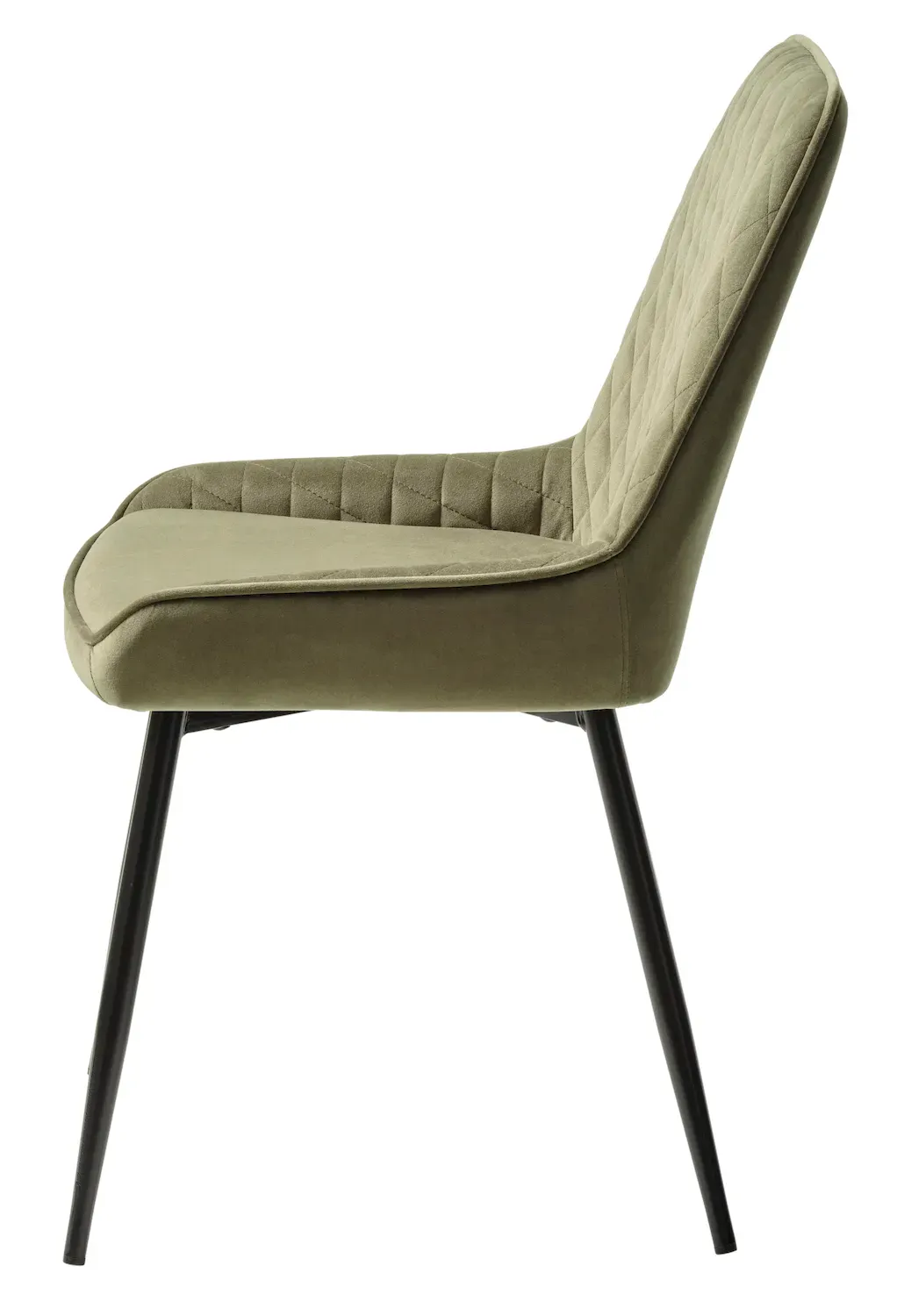 Krzesło pikowane MILTON VELVET oliwkowe - UN_26250008