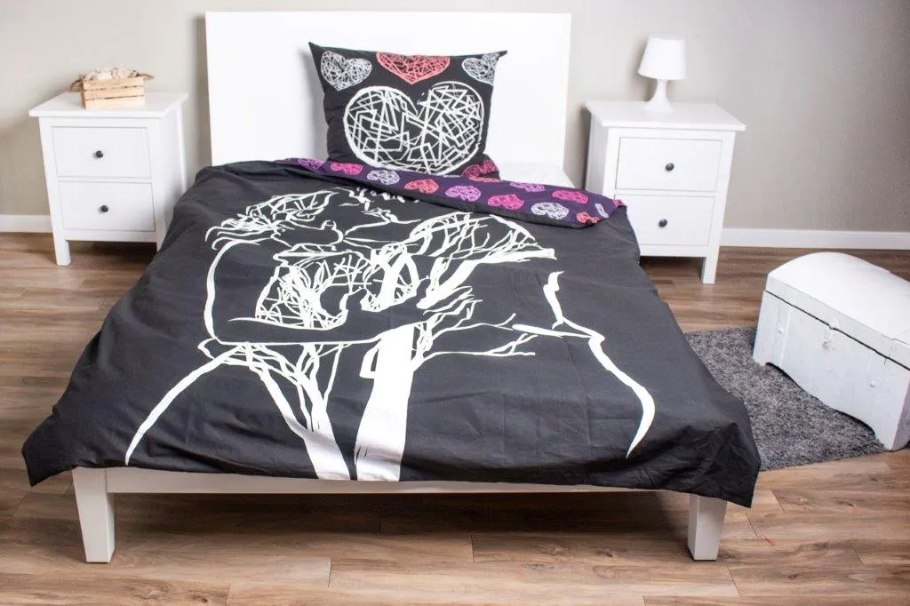 Pościel komplet AMORE 001 bawełna 100% 160X200+70X80 wielokolorowy - FARO_19486