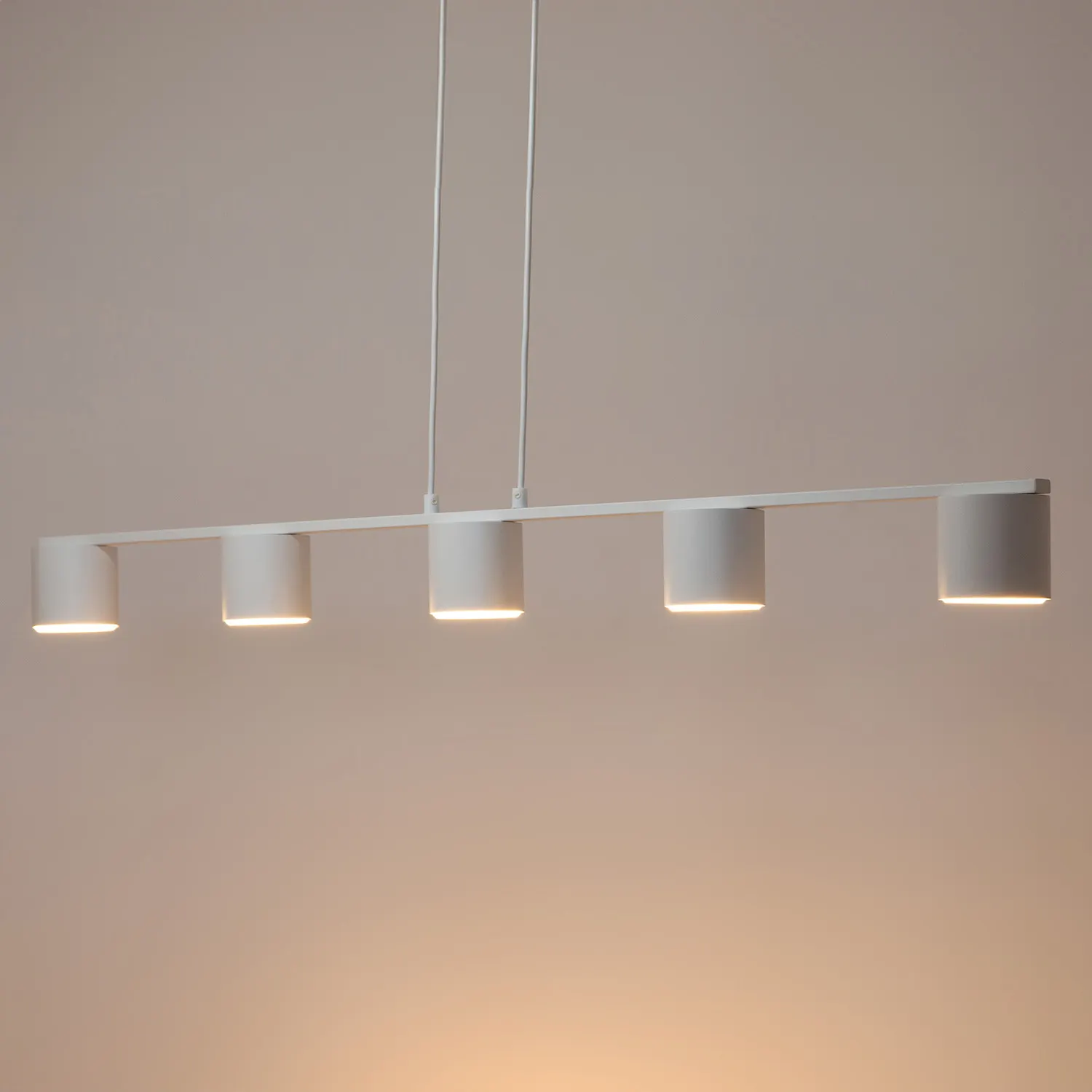 Lampa wisząca stalowa MILA 5 biała - SI_41351