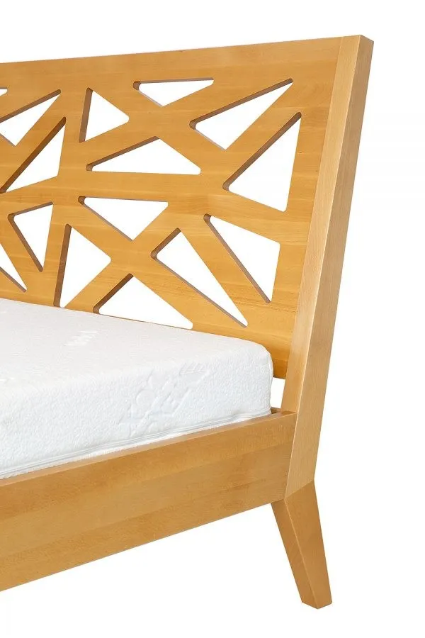 Łóżko bukowe 120X200 LK164 Naturalny DREWMAX - 50113