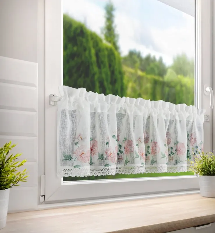 FIRANA GOTOWA ASTEJA NA TAŚMIE 150X30 CM BIAŁY - EU_390616