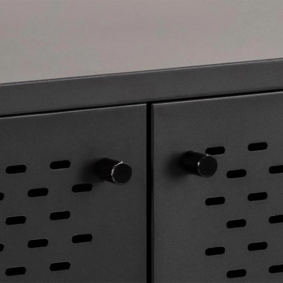 Komoda 3-drzwiowa ROMA 125x40x75 Czarny - 0000093723