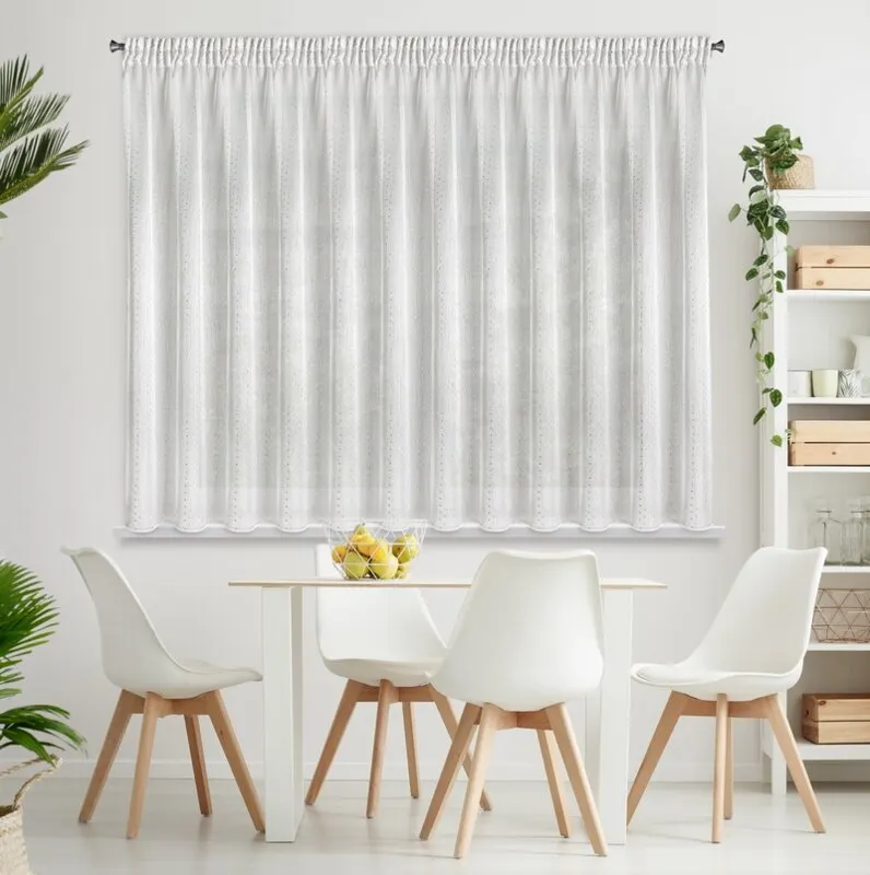 FIRANA SIBEL NA TAŚMIE 300X150 CM BIAŁY FIRANA SIBEL NA TAŚMIE 300X150 CM BIAŁY