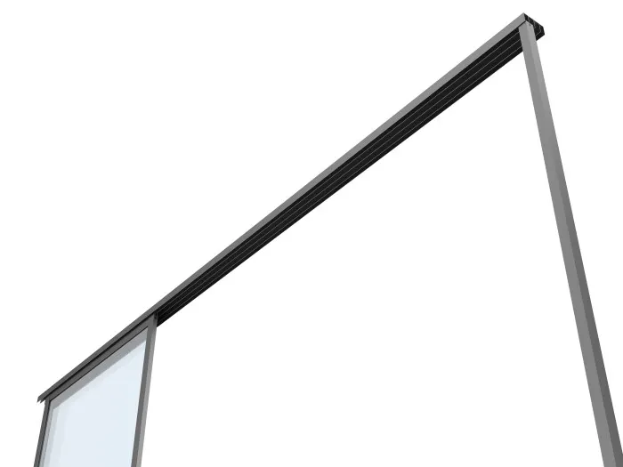 Drzwi przesuwne szklane LUXE 270x218cm do 3m antracyt - MI_5905610251550