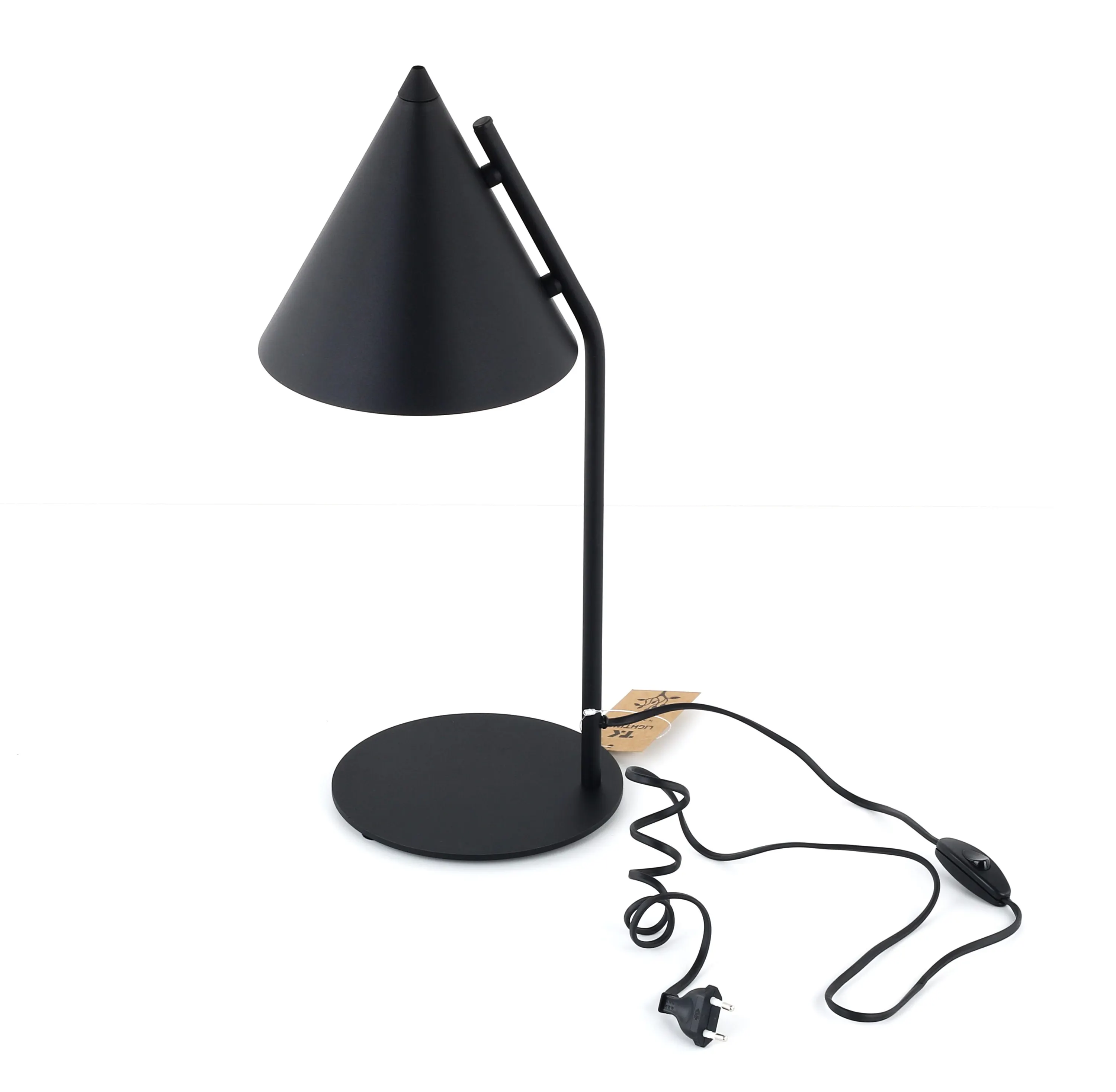Lampka nocna CONO czarna 49x23x19cm - TK_16009