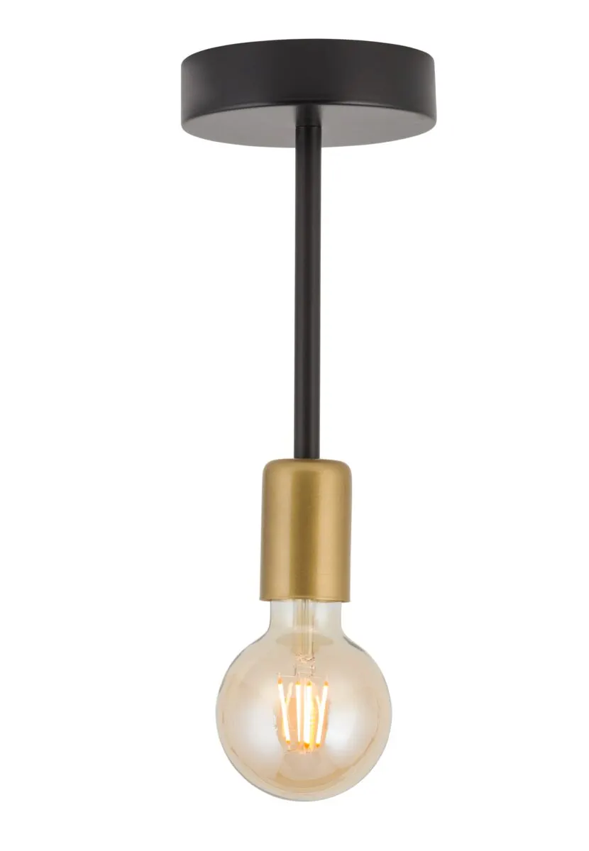 Lampa sufitowa/plafon GINO 1 czarno-złoty