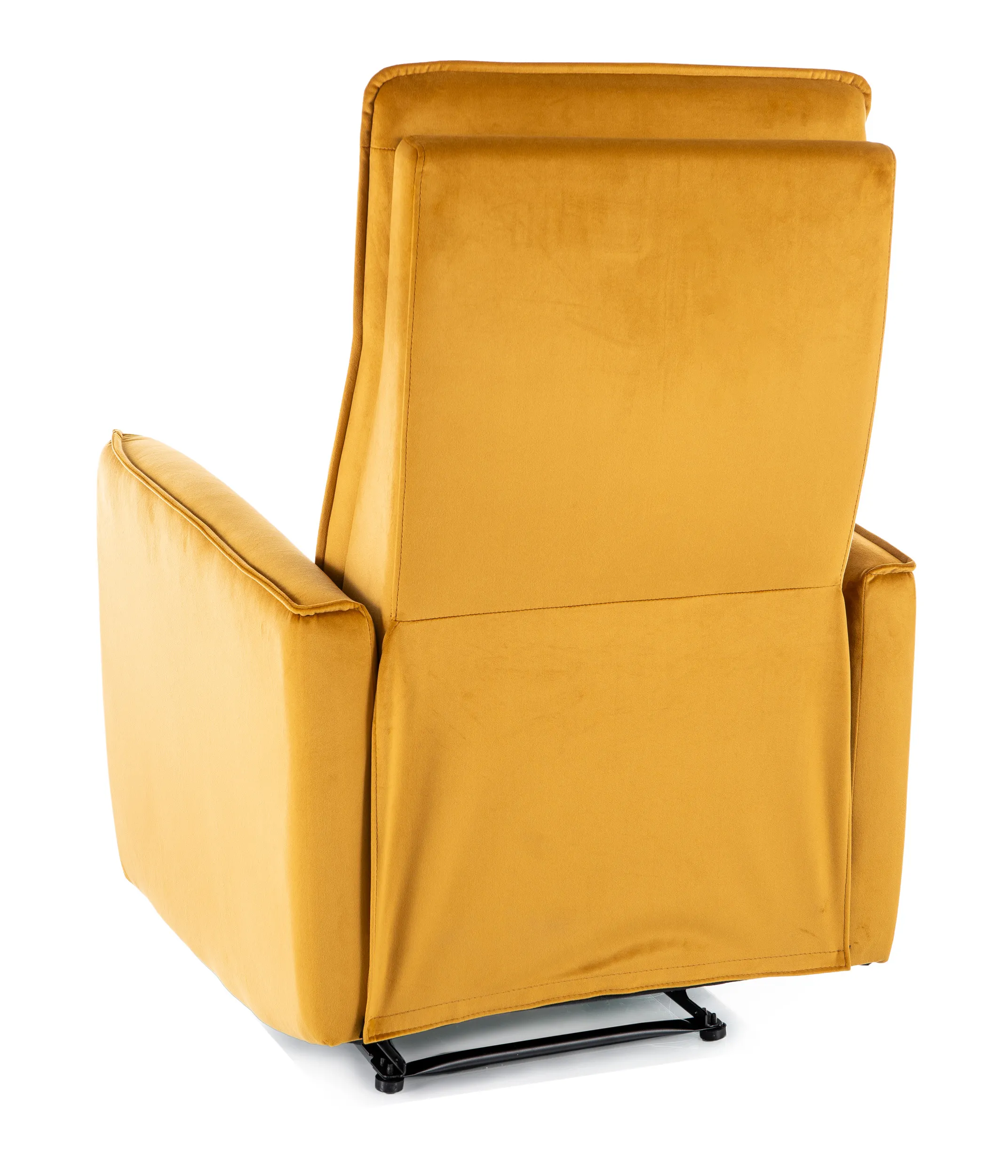 Fotel rozkładany NIKOS VELVET aksamitny curry - NIKOSVCU