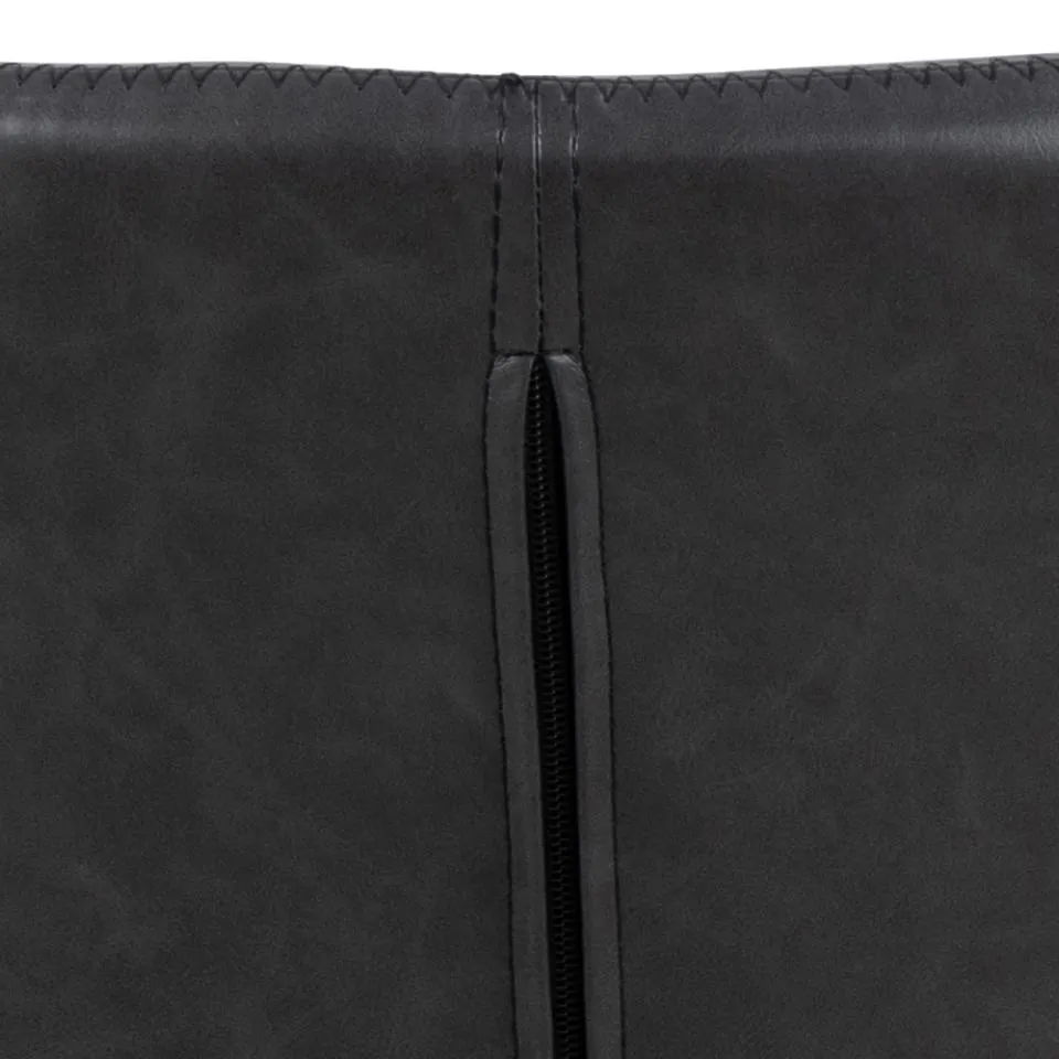 Krzesło tapicerowane DOREN ekoskóra- czarny -zam. błyskawiczny ( zestaw 2 sztuk ) - H000019369