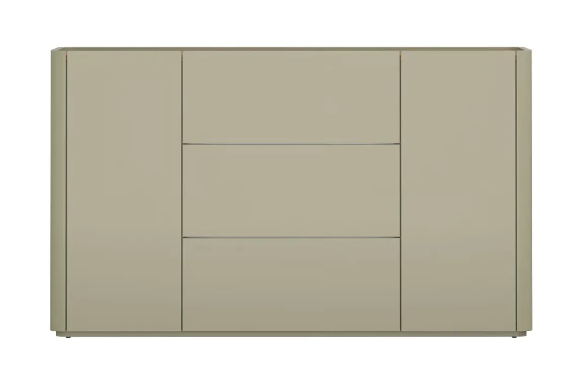 Komoda 2-drzwiowa z 3 szufladami ELIVO 150cm eukaliptus dąb baltic dune