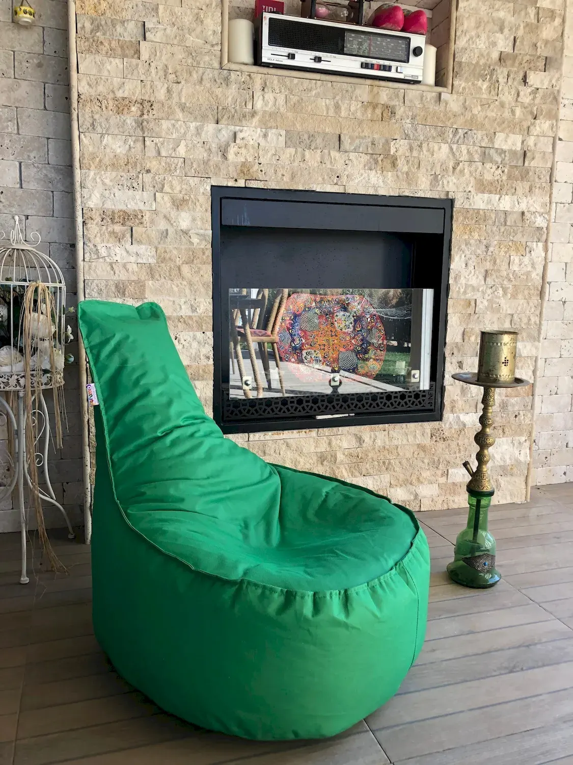 Pufa wodoodporna PFT1187 zielona — zdjęcie 3