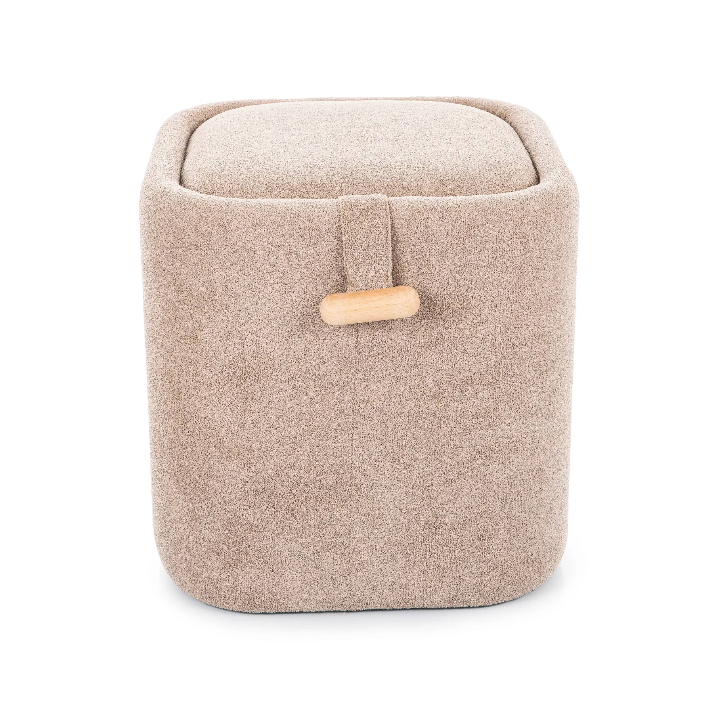 Puf z pojemnikiem NAP 37x37 ciemnobeżowy - NAPCBE