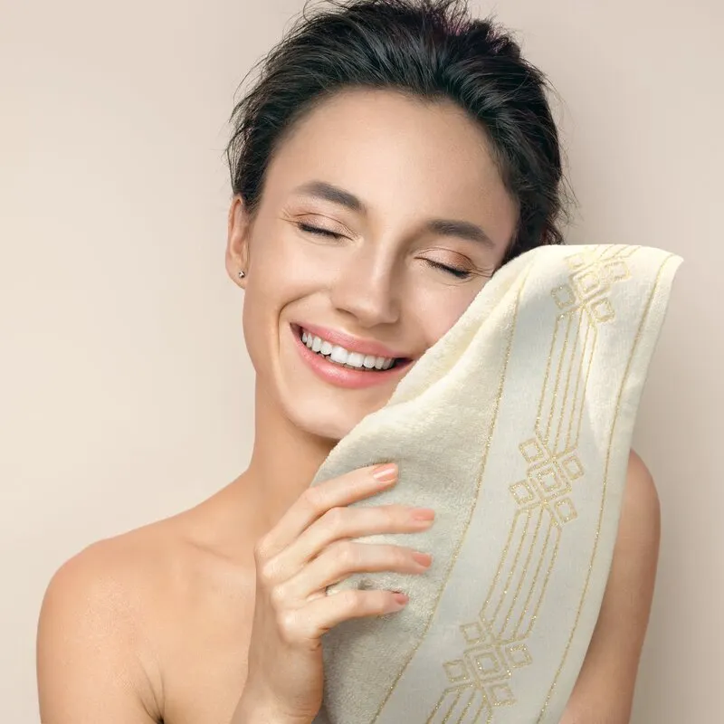 RĘCZNIK KAMELA (02) 50 X 90 CM KREMOWY - EU_438820