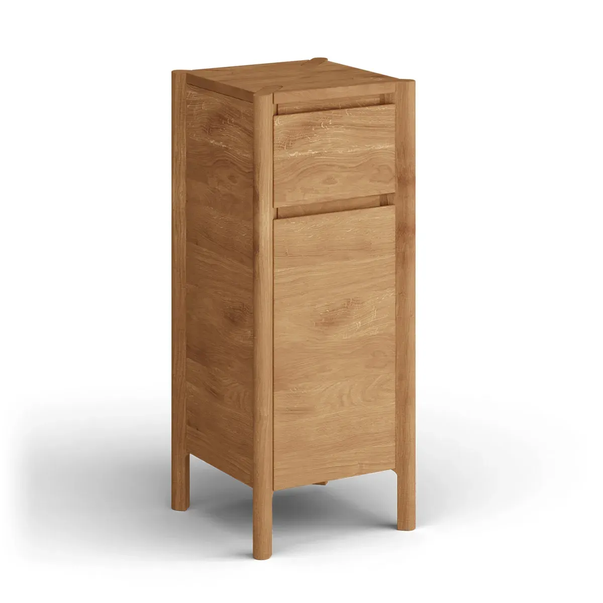 Szafka wysoka z szufladą dębowa CAMPI dąb olejowany