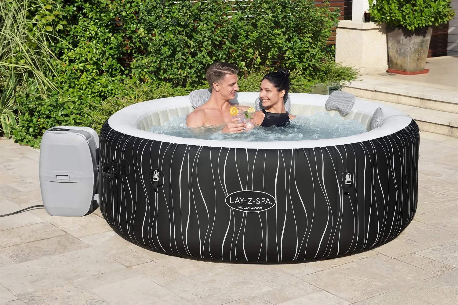 JACUZZI LAY-Z-SPA HOLLYWOOD AIR JET z pokrywą 196x66 - BES60059