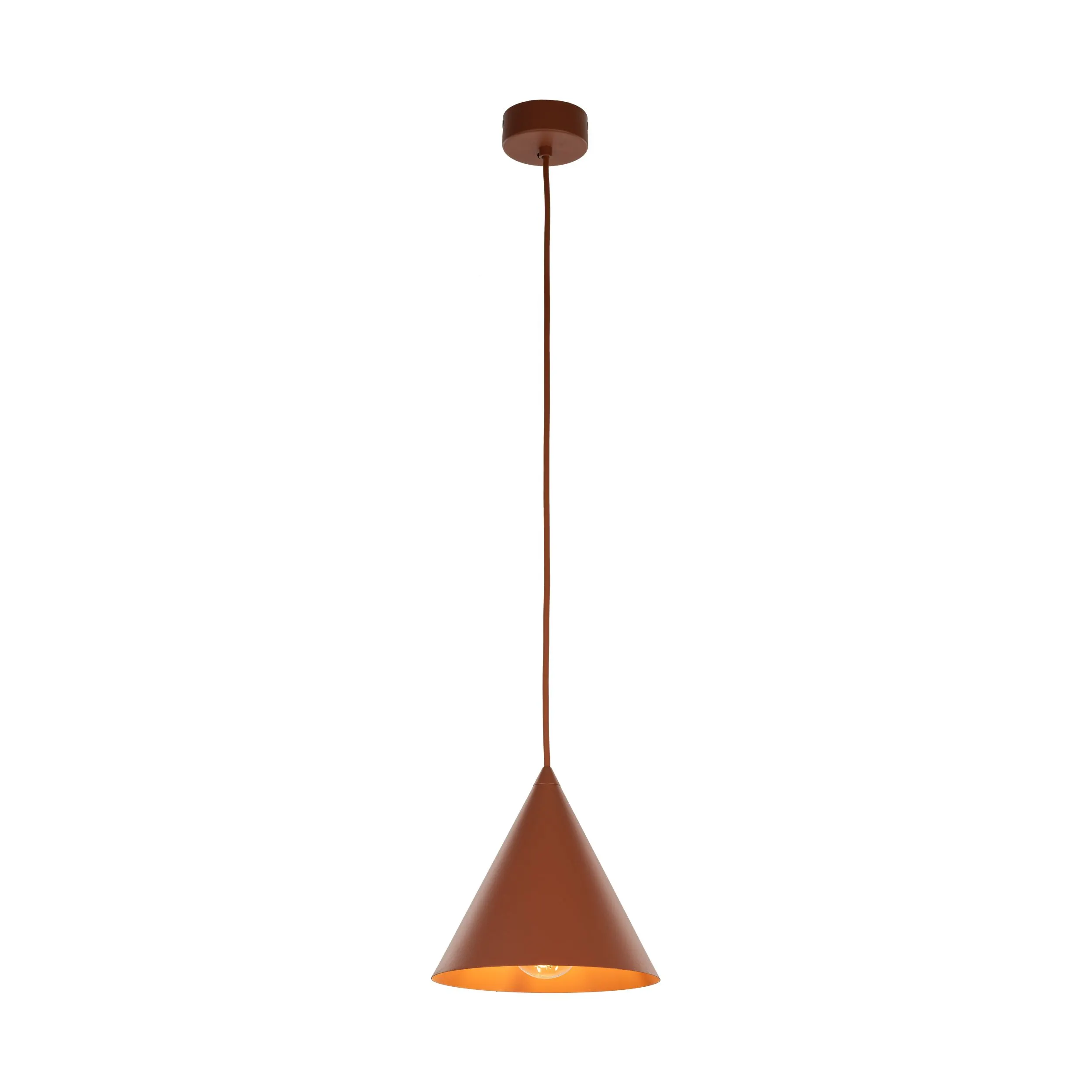 Lampa wisząca CONO ceglana 140x19cm - TK_10076