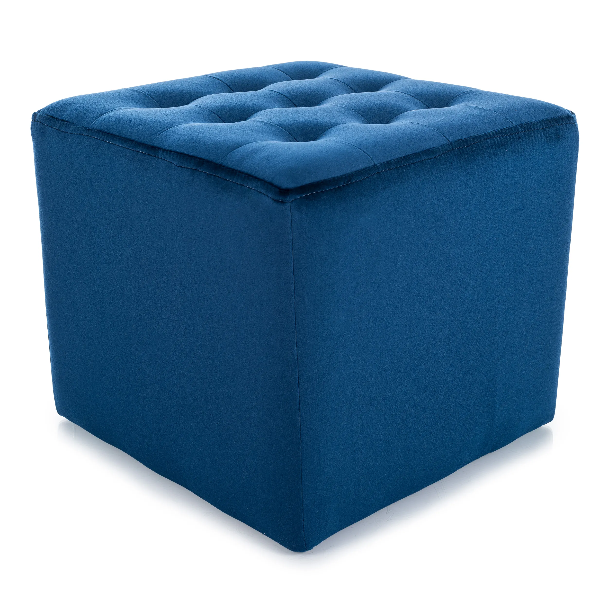 Pufa LORI VELVET aksamitna granatowa kostka Signal