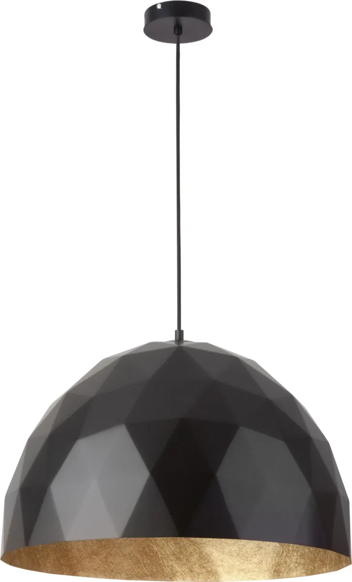 Lampa wisząca DIAMENT L czarno-złota