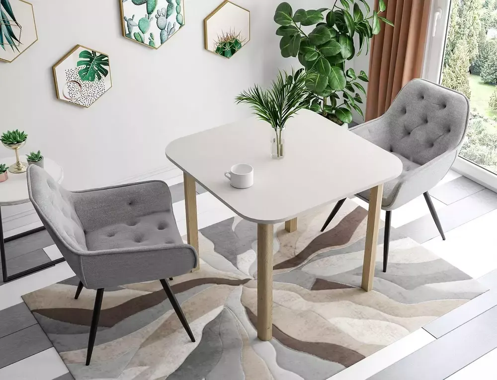 Stół rozkładany DANTE II 90(130)x90 kaszmirowy/dąb cremona torro - DANTEIIKADCT90