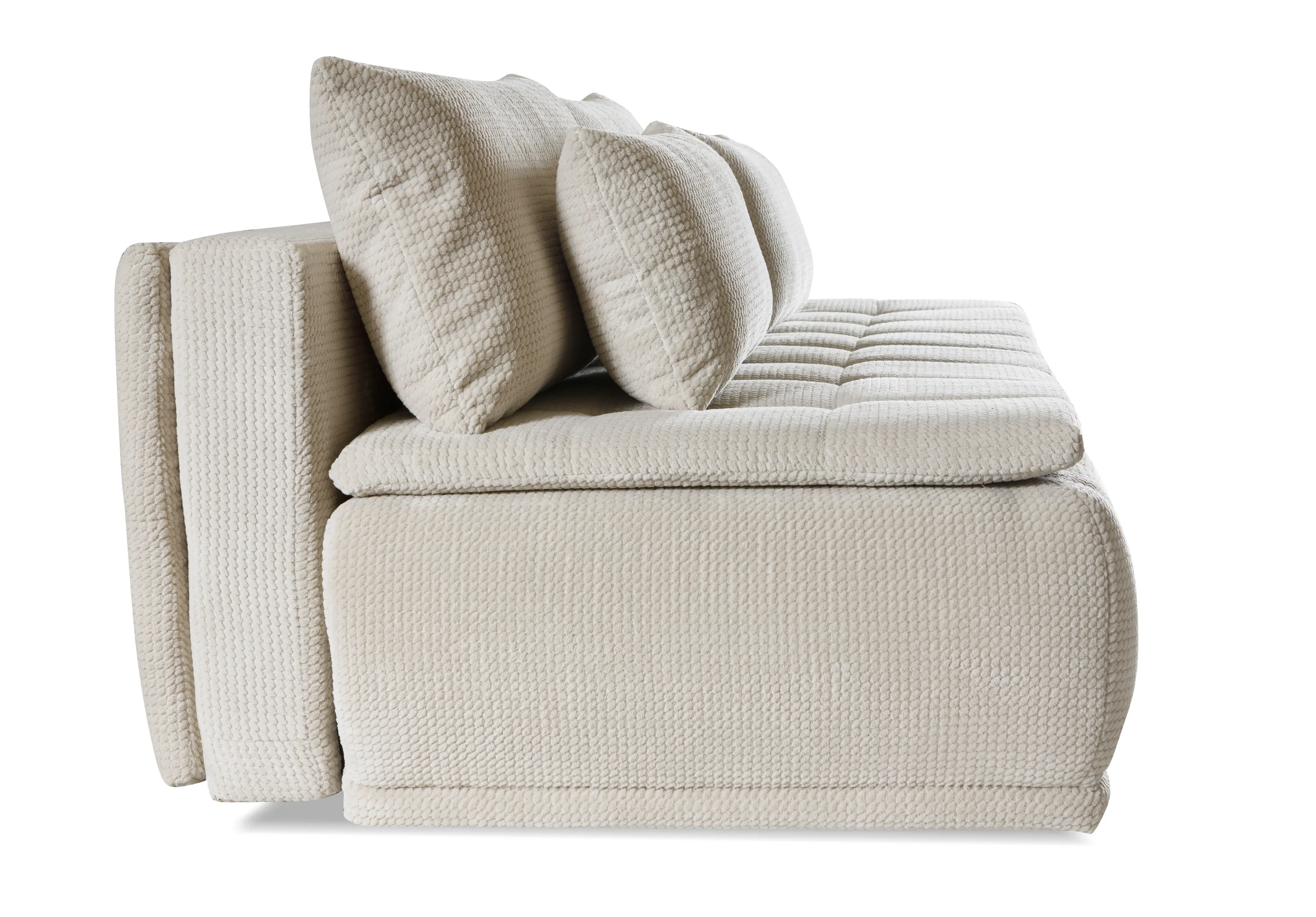 Sofa rozkładana z pojemnikiem BRETON MUSE 215 cm beżowa - BRETON_MUSE_02