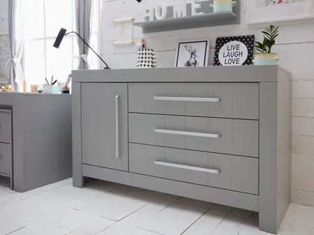 Półka wisząca CALMO 91x21 szara - PIN_021-050-138