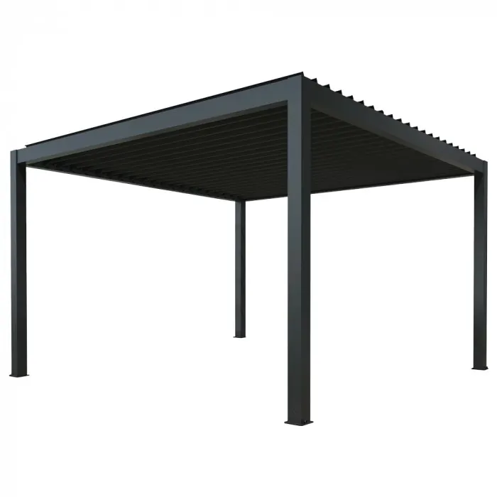 Pergola elektryczna LUXE 4x4m antracyt z LED Pergola elektryczna LUXE 4x4m antracyt z LED