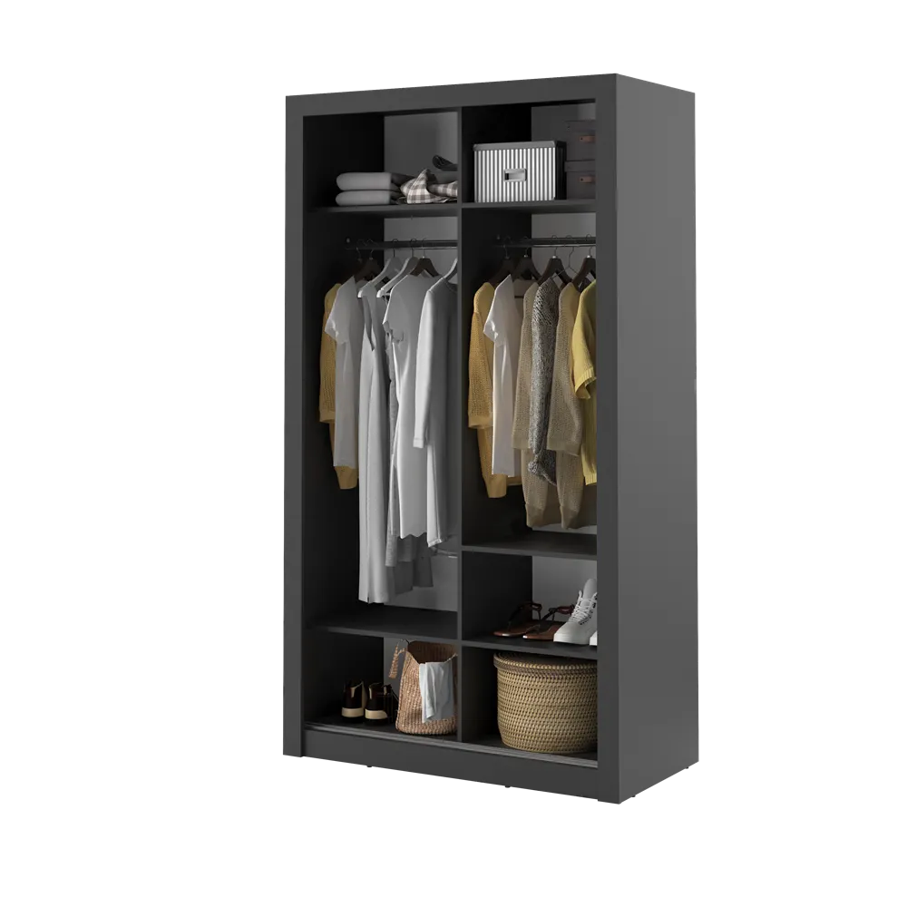 Szafa 2-drzwiowa ARTI AR-06 120cm czarna - AR6C