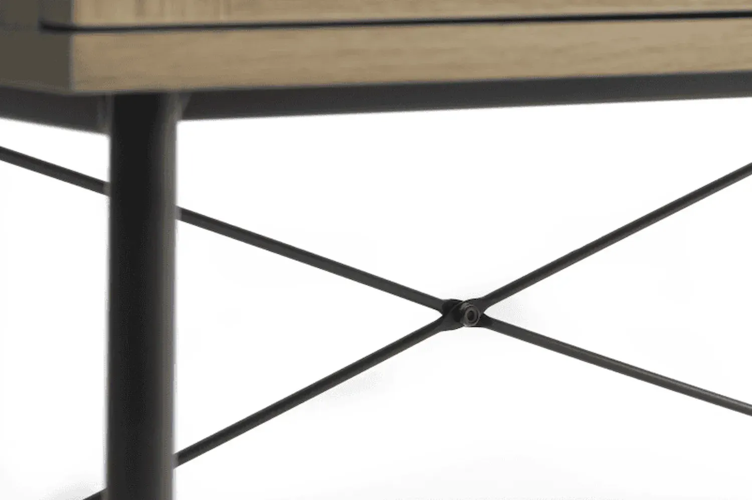 Komoda wysoka 2-drzwiowa PENSACOLA 80x135 rattan/efekt dębu - UN_34532023