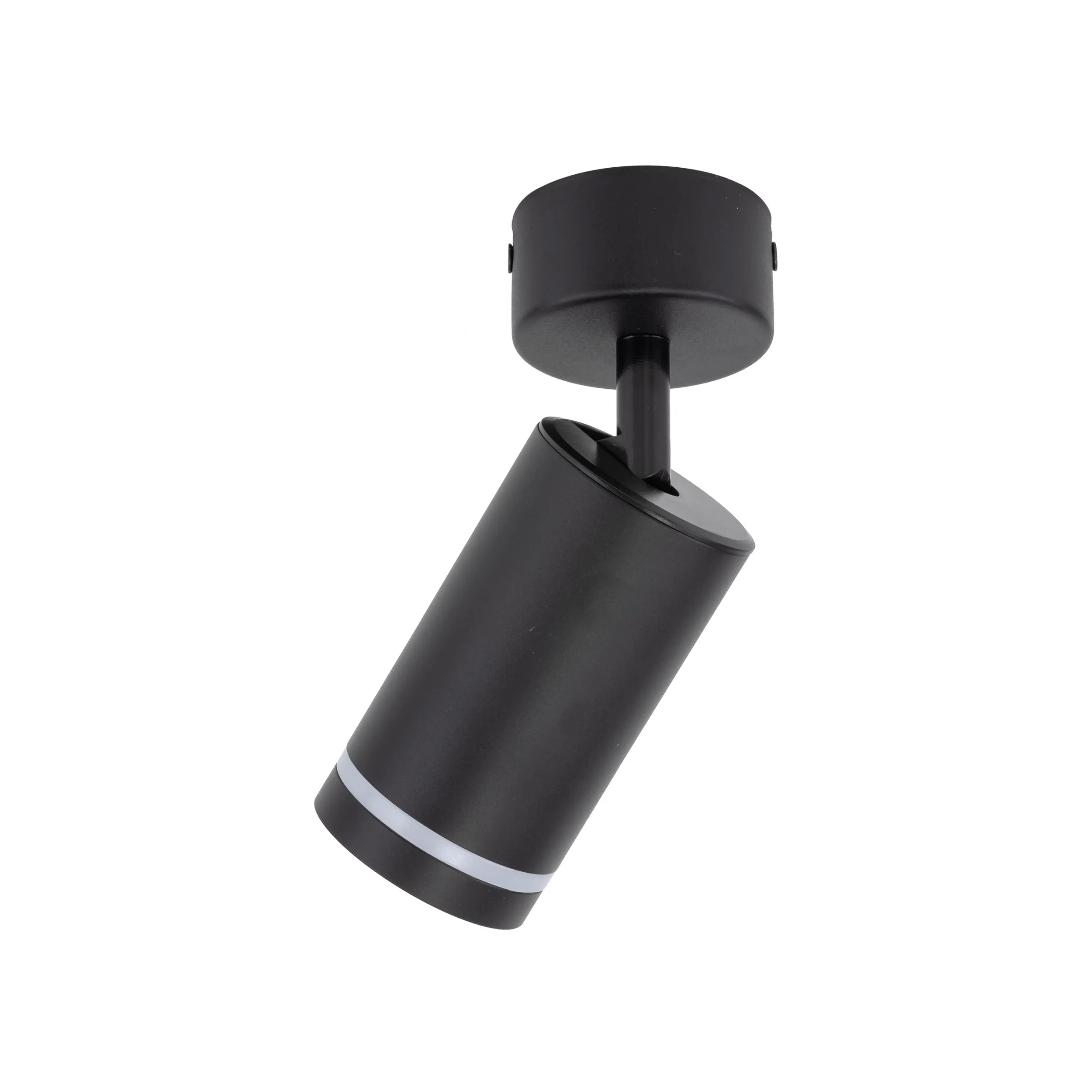 Lampa sufitowa / Kinkiet JET czarny regulowany z pierścieniem świetlnym 15x13x5cm - TK_6910