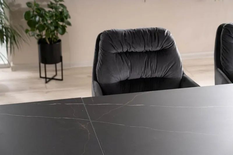 Stół rozkładany WESTIN CERAMIC 90x160(240) Sahara Noir czarny - WESTINCCC160