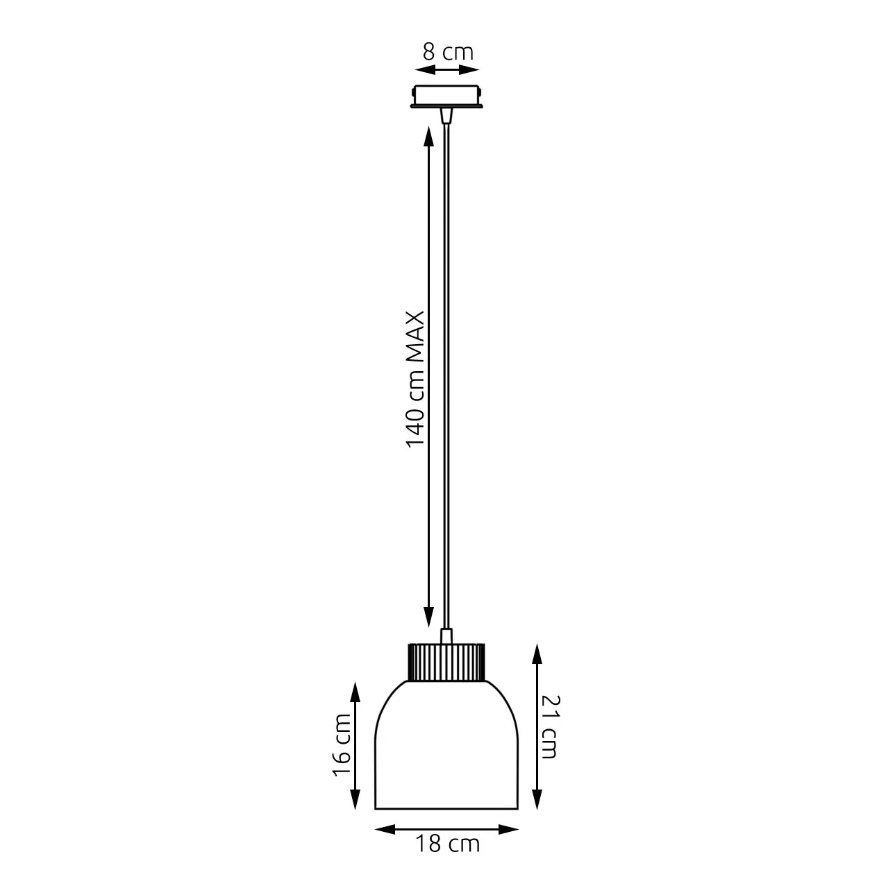 image lampa wisząca, pendant lamp, wysokość regulowana, kabel regulowany, czarna oprawa