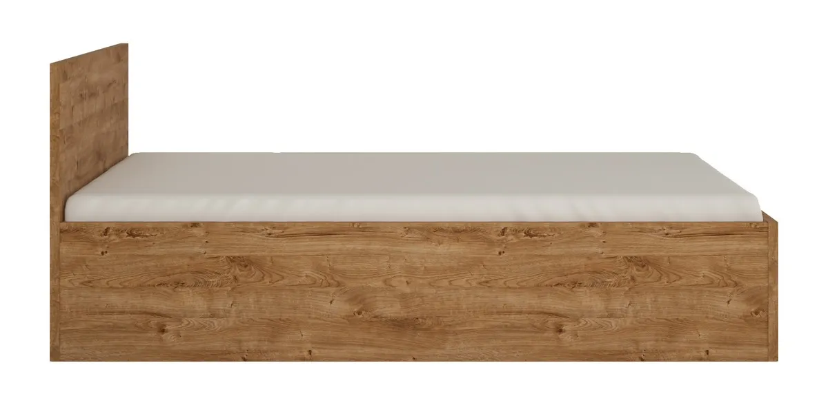 ŁÓŻKO Z PODNOSZONYM STELAŻEM 140x200 FRIBO FRIZ05 DĄB RIBBECK ZŁOTY — zdjęcie 3