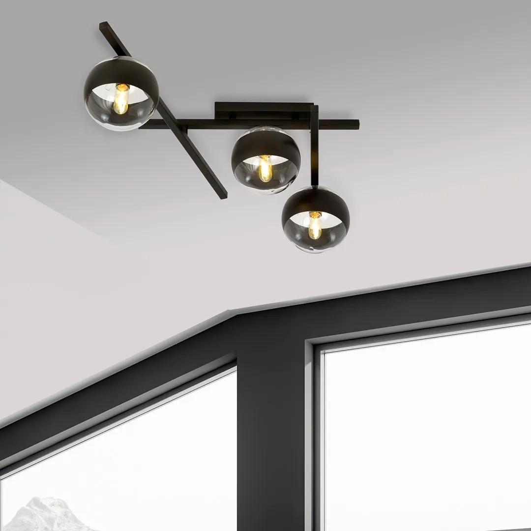 Lampa sufitowa SMART Czarny 1105/3 - 1105/3
