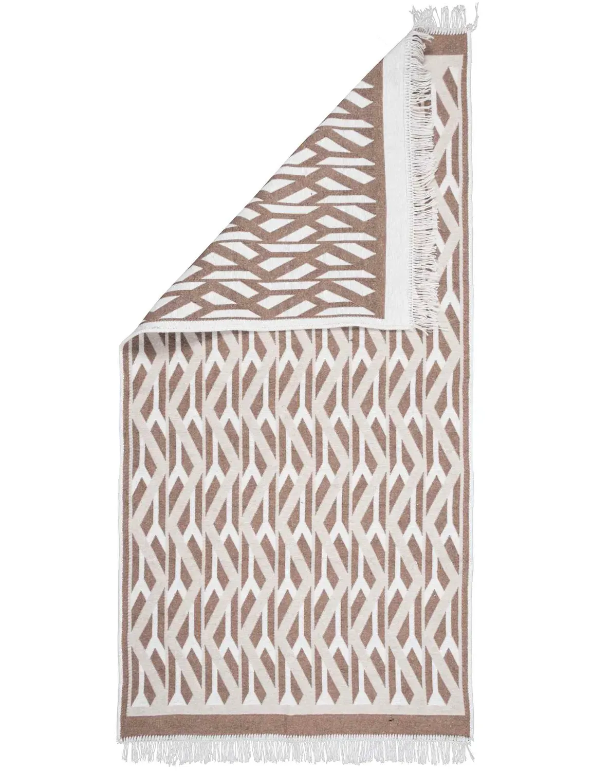 Dywan KILIM MODERN 80x150 cm geometria beżowy - MDK_506387