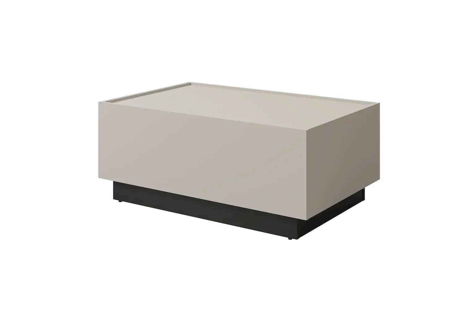 Stolik kawowy rozsuwany EKO 96 ze schowkiem kaszmir czarny