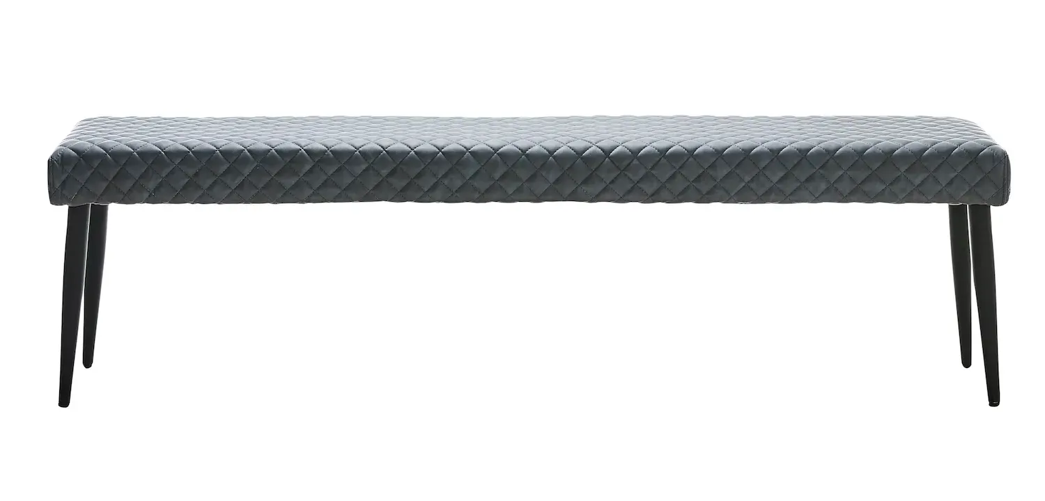 Ławka pikowana OTTOWA 160 cm - szara - UN_39910001