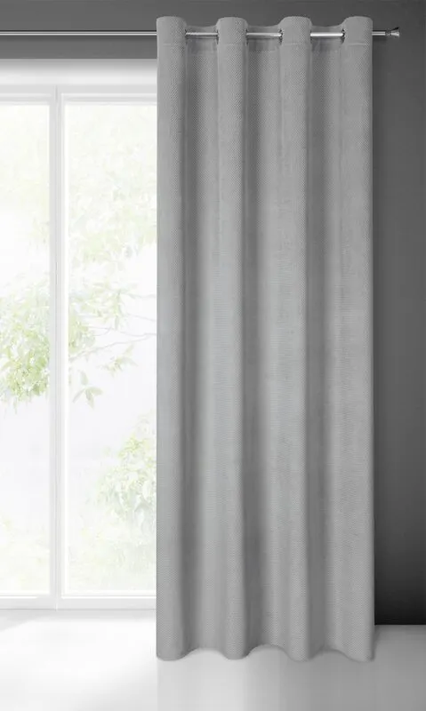 ZASŁONA GOTOWA ELIZA 140X250 CM SREBRNY - EU_386205
