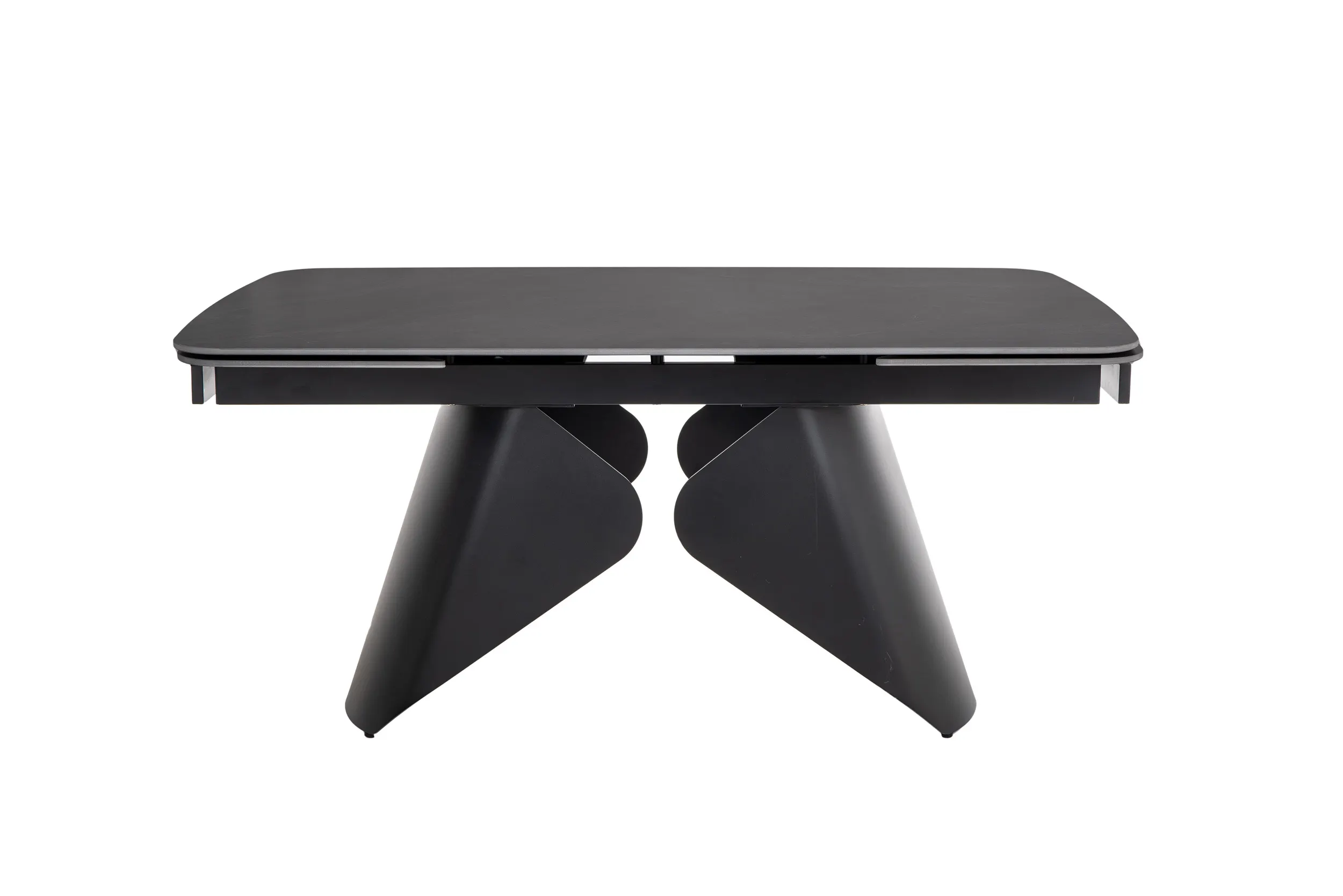 Stół rozkładany ARMANDO 90x160(240) ceramiczny blat czarny mat stelaż czarny mat - ARMANDOC160