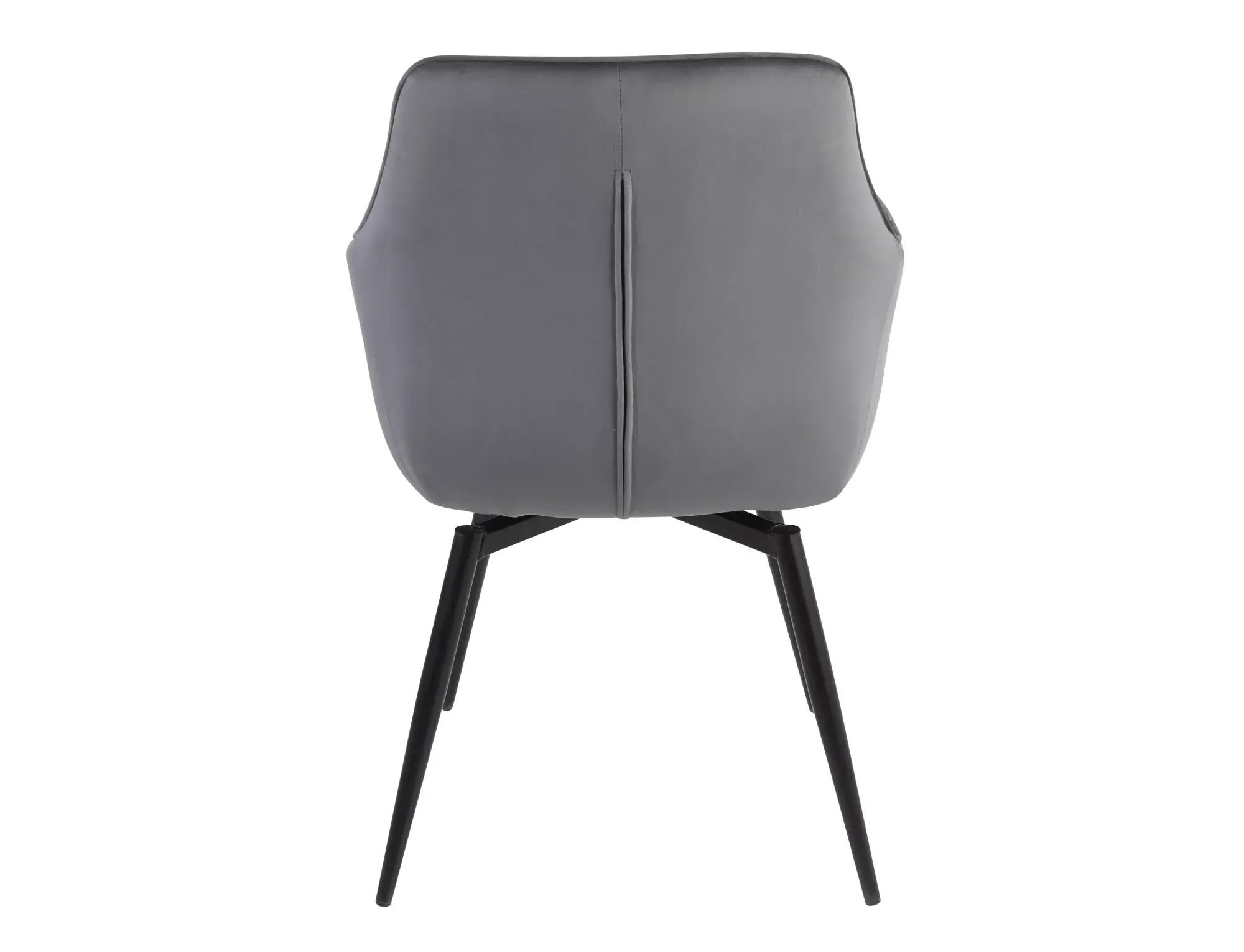 Krzesło tapicerowane SERVIO VELVET Bluvel 14 szary czarne nogi - SERVIOVCSZ