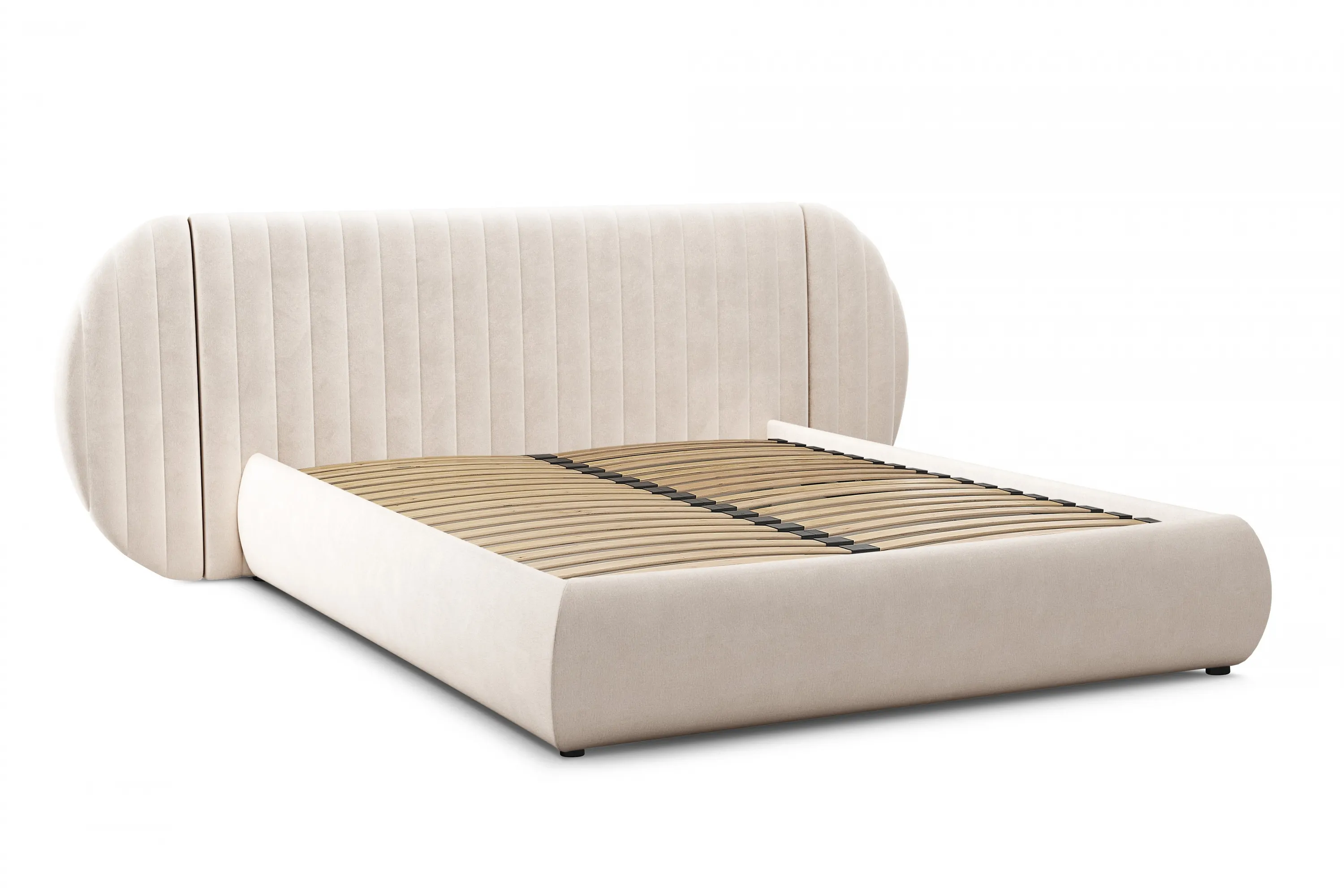 Łóżko Galin z pojemnikiem / 180x200 / Salvador (SIC) 1- kremowy Łóżko Galin z pojemnikiem / 180x200 / Salvador (SIC) 1- kremowy